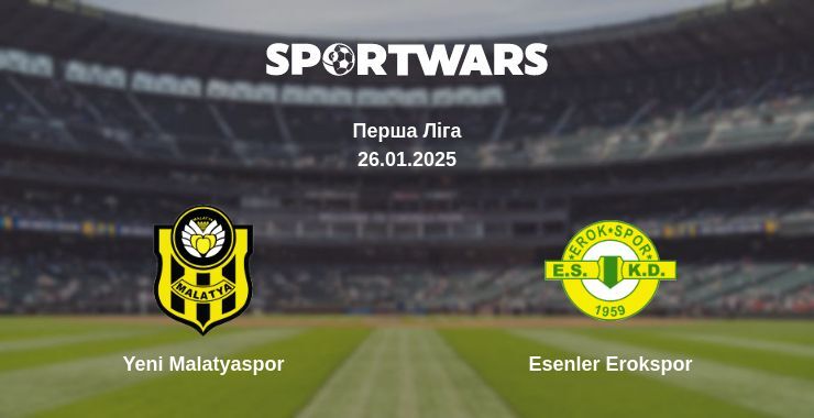 Yeni Malatyaspor — Esenler Erokspor дивитись онлайн пряму трансляцію, 26.01.2025