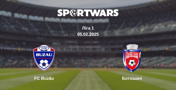 FC Buzău — Ботошані дивитись онлайн пряму трансляцію, 05.02.2025