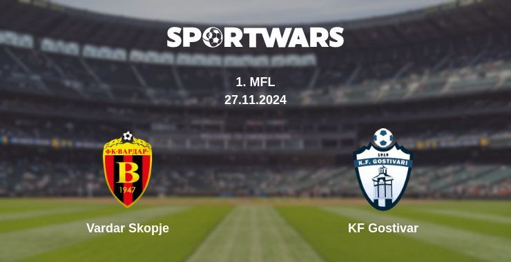 Vardar Skopje — KF Gostivar дивитись онлайн безкоштовно 27.11.2024