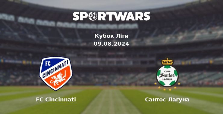 FC Cincinnati — Сантос Лагуна дивитись онлайн безкоштовно 09.08.2024