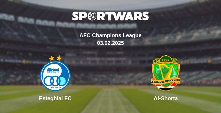 Esteghlal FC — Al-Shorta дивитись онлайн безкоштовно 03.02.2025