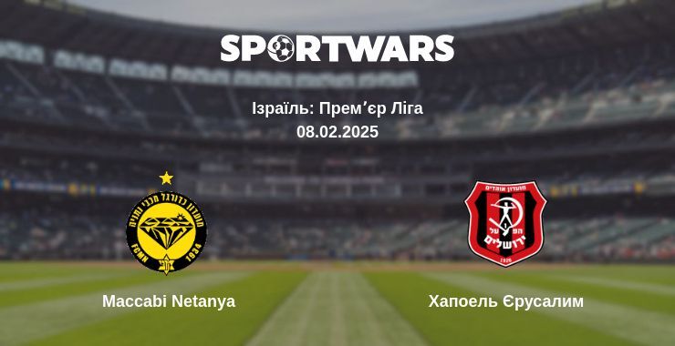 Maccabi Netanya — Хапоель Єрусалим дивитись онлайн пряму трансляцію, 08.02.2025