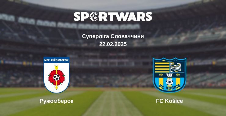 Ружомберок — FC Košice дивитись онлайн пряму трансляцію, 22.02.2025