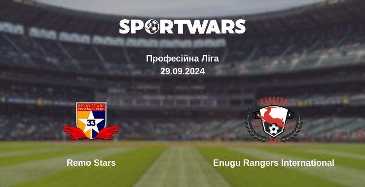 Remo Stars — Enugu Rangers International дивитись онлайн безкоштовно 29.09.2024