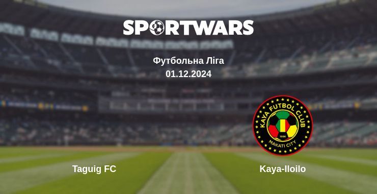 Результат матчу Taguig FC — Kaya-Iloilo, 01.12.2024