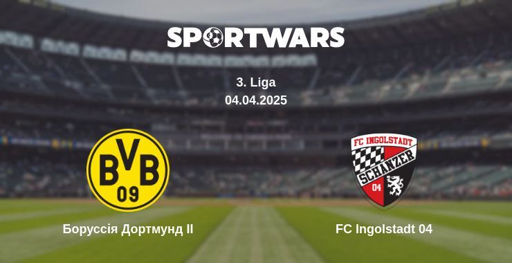 Боруссія Дортмунд II — FC Ingolstadt 04 дивитись онлайн пряму трансляцію, 04.04.2025