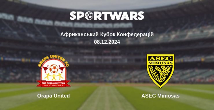 Orapa United — ASEC Mimosas дивитись онлайн безкоштовно 08.12.2024