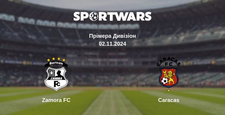 Результат матчу Zamora FC — Caracas, 02.11.2024