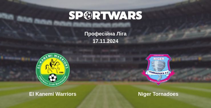 El Kanemi Warriors — Niger Tornadoes дивитись онлайн безкоштовно 17.11.2024