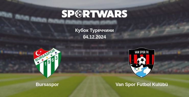 Результат матчу Bursaspor — Van Spor Futbol Kulübü, 04.12.2024