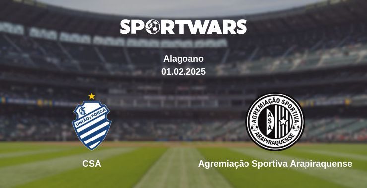 CSA — Agremiação Sportiva Arapiraquense дивитись онлайн пряму трансляцію, 01.02.2025