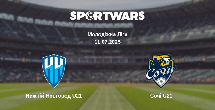 Нижній Новгород U21 - Сочі U21 дивитись онлайн пряму трансляцію