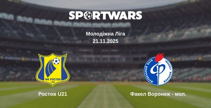 Ростов U21 - Факел Воронеж - мол. дивитись онлайн пряму трансляцію